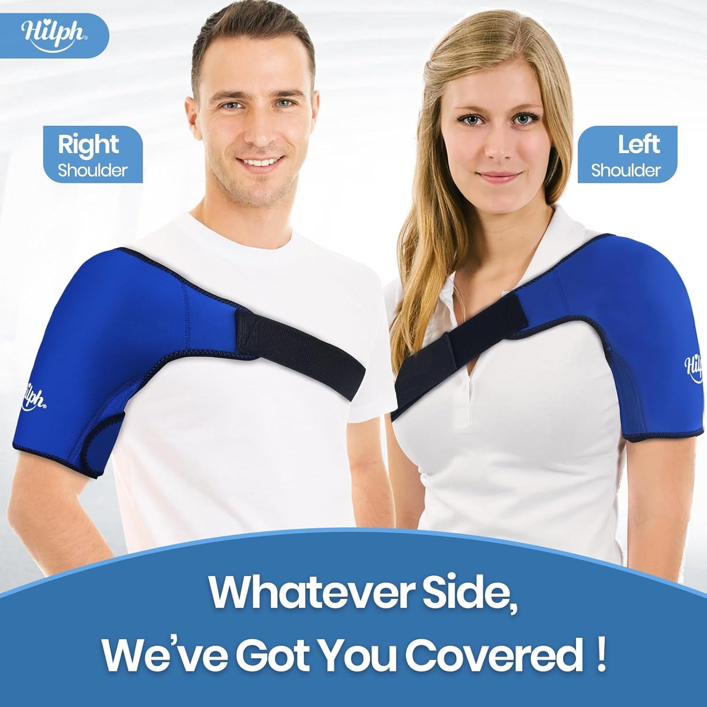Shoulder Ice Pack Wrap for Rotating Cuff with Hot Cold Therapy, Reusable Adjutable Shoulder Wrap with Gel Ice Pack for Pain Relief, Tendonitis, Post-Operative Recovery